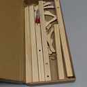 12 Pcs Doll Garment Rack - with Wooden Clothes Hanger, 18 CM Girl Mini Closet Clothes Hanger, Suitable for Doll Party Supplies, Doll Clothing Storage Accessories (Wood)