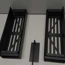 Magnetic Water Bottle Holder for Refrigerator, Cup Holder Organizer for Stanley and Tumbler for Kitchen, 4 Pack, Black