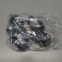 2-inch Heavy-Duty Casters, Set of 4 with Mirror-Finish Chrome Plating, 3/8"-35mm Threaded Stem, Quiet Swivel Locking Wheels, Gray