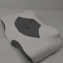 Pain Relief Cervical Pillow for Neck Support,Adjustable Ergonomic Pillow Cozy Sleeping,Odorless Orthopedic Memory Foam Pillows,Contour Bed Pillow for Side Back Stomach Sleeper (Grey)