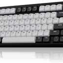 ND75 LP Low Profile Aluminum Mechanical Keyboard, 75 Percent Wireless Gaming Keyboard w/Screen, Tri-Mode, Quick Disassembly, RGB Backlit Key Board for Laptop Office PC (Black)