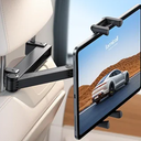 Lamicall Car Headrest Tablet Holder - [Lockable] [Thick Case Friendly] [Foldable Clip] Car Backseat Tablet Mount, Gifts Car Accessories for Kids, for iPad Pro, Air, Mini, Fire HD, 4.7-13" Tablets