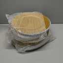 Dandat 50 Pack 13 Inch Charger Plates Plastic Round Dinner Plate with Beaded Rim Reusable Charger Service Plates Reliable Chargers for Wedding Party Dinner Table Decoration(Gold,Classic)