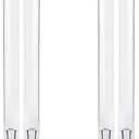 2-Pack 13W UV Light Bulb Replacement with G23 Base, Compatible with Jebao Pond, SunSun, Grech and Other Pond Clarifier Systems, 7.25 Inch UV Lamp Bulb for Pond Filter