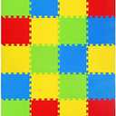 Kangler Kids Puzzle Play Mats, 20pcs Extra Large Colorful Foam Flooring Tiles, Interlocking Floor Mats with Borders for Children Infant Baby Crawling, Exercise, Playroom, Play Area, Baby Nursery