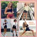 FULLSOFT 4 Pack Biker Shorts for Women with Pockets 5" High Waisted Tummy Control Workout Yoga Running Gym Tennis Shorts (XXL)