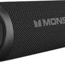 Monster S620 Bluetooth Speaker, Wireless Portable Outdoor Bluetooth Speakers, 60W True Wireless Stereo IPX8 Waterproof, Dual PairingBluetooth 5.4 Built-in Mic, Perfect for Home, Black