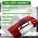 LED Tail Light With Blind Spot Compatible With 2017-2019 Ford F250 F350 F450 F550 Super Duty Rear Light Taillights Left and Driver Side Replace FO2800262 KC3Z13405B, LED w/Blind Left Driver Side