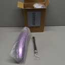 Lounsweer 100 Pcs 9oz Rimmed Plastic Cups Wedding Clear Cocktail Cups Heavy Duty Disposable Wine Glasses for Birthday Bridal Shower Baby Shower Holiday Celebrations(Purple)