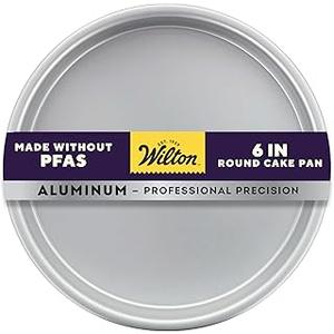 Wilton Aluminum Round Cake Pan, Classic Bakeware for Small Cakes, Durable, Even Heating, Rust-Resistant, Professional Quality, 6 in