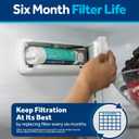 GE RPWFE Refrigerator Water Filter, Genuine Replacement Filter, Certified to Reduce Lead, Sulfur, and 50+ Other Impurities, Replace Every 6 Months for Best Results, Pack of 1