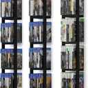 You Have Space Black Floating Shelves for Wall, 34 Inch Video Games CD DVD Storage Shelves, Cube Storage Organizer Shelf Set of 3, Large