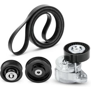 2722000270 Engine Belt Tensioner & Idler Pulley Serpentine Belt kit For Mercedes-Benz C300 C350 E350 E550 S550 ML350 ML550 SLK350 CLK350 R350 Replaces# 2722000270, 2722021019, 2722021419, 6pk2404