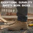 Furuian Steel Toe Shoes for Men Comfortable Lightweight Work Shoes for Men Low Top Steel Toe Safety Puncture Proof Slip Resistant Construction Shoe, 11.5