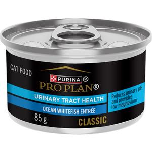 Purina Pro Plan Urinary Tract Cat Food Wet Pate, Urinary Tract Health Ocean Whitefish Entree - (Pack of 24) 3 oz. Pull-Top Cans