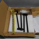 4pcs Wall Shelf Brackets Heavy Duty Floating Shelf Bracket Hidden, Invisible Black Shelving Brackets Decorative Floating Shelf Hardware Heavy Duty, Metal Shelf Support Bracket (8 inch-4pcs)