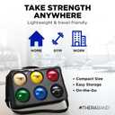 THERABAND Soft Weight 2.2 Lb, 4.5" Ball-Shaped Isotonic Exercise Balls for Physical Therapy, Weighted Ball Set for Pilates, Shoulder Strength & Rehab, Color-Coded, Portable & Easy to Grip