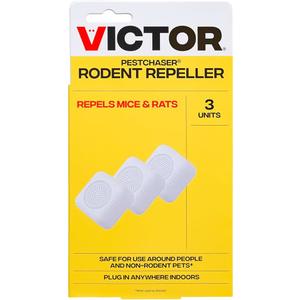 Victor PestChaser Indoor Ultrasonic Rodent Repellent with Nightlight - 2 Pack Rodent Repeller Mouse Deterrent Plug In Devices - Repels Mice Indoors - M753K
