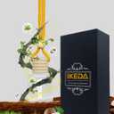 Car Air Fresheners for Men | 10ml Air Freshener | Strong Perfume Hanging Diffuser with Odour Eliminaor Technology | Car Accessories | Car Scents Air Fresheners by Ikeda (Cylindrical, Coconut) (0.34 Fl Oz (Pack of 1))