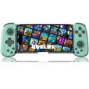 arVin Mobile Gaming Controller for Android, iOS with Phone CASE Support, Wireless Gamepad for iPhone/iPad/Samsung/Tablet/Switch/PS4/PC - Play Xbox Cloud Gaming/PS Remote Play/Steam Link/GeForce Now (Standard Version(D6), Green)