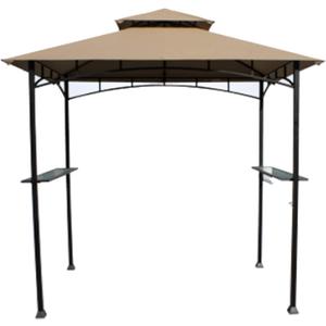 Garden Winds Replacement Canopy Top Cover for The Aldi Gardenline Belavi Shoprite Grill Gazebo - Standard 350 (Will not fit Any Other Model) - Top Tier 34" x 21", Bottom Tier 96" x 60" (Beige)