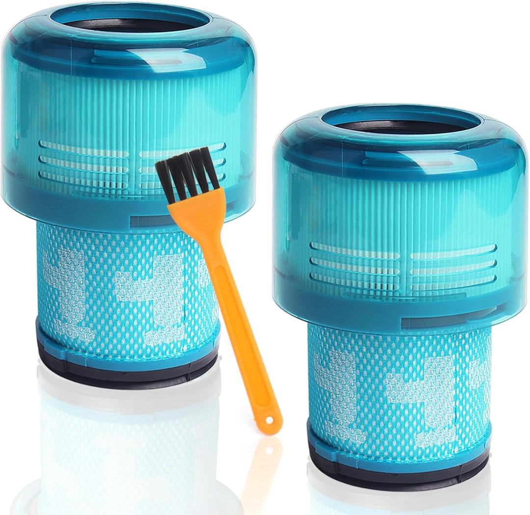 Blue Replacement Filters for Dyson V15 Detect, V15 Detect+, V11 Torque Drive, V11 Animal, and SV14 Cordless Stick Vacuum Cleaner (2 Pack)