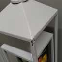 MATAHUM Modern Farmhouse Lantern Decor, 17" 13" Set of 2 Wedding Lantern Centerpiece with Pillar Candle, White Candle Lanterns Decorative for Wedding, Mantle, Porch, Indoor, Outdoor, Valentine Decor