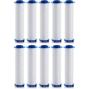 Shower head Filters 10 Pcs, Ion Shower Drops Head Filter, PP Cotton Filtered Shower Handheld, Filter Element Multiple Specifications, Suitable for Different Models of Shower Heads (White, 7cm/2.75in)