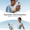 ESR for MagSafe Phone Grip, Dual-Side Magnetic Phone Grip,360 Adjustable Thin Magnetic Ring Holder Stand,for iPhone 17e/17-12, Samsung, All Phones, MagSafe Accessories (2 Metal Rings Included)