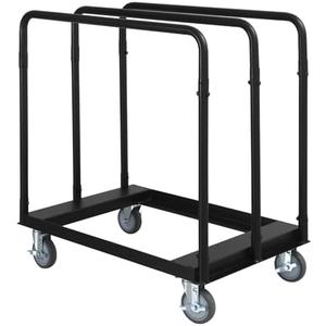 Drywall Cart Steel Panel Truck, 1500 Lbs Capacity, Heavy Duty Flatbed Dollies Carts with Wheels, Table Cart, Utility Tool Cart for Handling Wall Panel, Folding Table, Lumber, Mattress