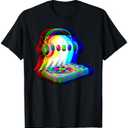 House Music Ghost Halloween Techno Rave Halloween Party T-Shirt Kids Size S