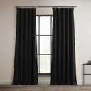 Curtain One Panel 47 W 207 L Black