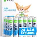 EBL AAA Batteries 24 Pack, 1.5V Alkaline Triple A Batteries, Long-Lasting Alkaline Power for All Your Devices, 12-Year Shelf Life Non-Rechargeable