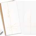 Elegant Ribbon-Style Money Cards with Envelopes Set - 20 Cards with Gold Foil, 20 Envelopes, 24 Sealing Stickers, Versatile Money Card Holders for Cash, Gift Cards - Classic Design, Smudge-Free