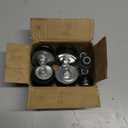 Automotive Rubber Bushing Mount Kit with Bolts – Set of 8 Heavy-Duty Rubber Isolator Bushings and Metal Sleeves – Vibration Dampening Replacement Hardware for Suspension or Equipment Mounting