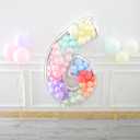 Skywin Large Numbers for Party Decor - 65 Inch Giant Number Eight Balloon Frame, Birthday Numbers (Silver) (Six)