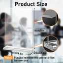 2 x PANDAMAN Acrylic Sign Stands 8.5 x 11 - 2 Pack Vertical Double Sided for Display, Plastic Flyer Holder for Picture Paper for Mall Office Home Store Restaurant