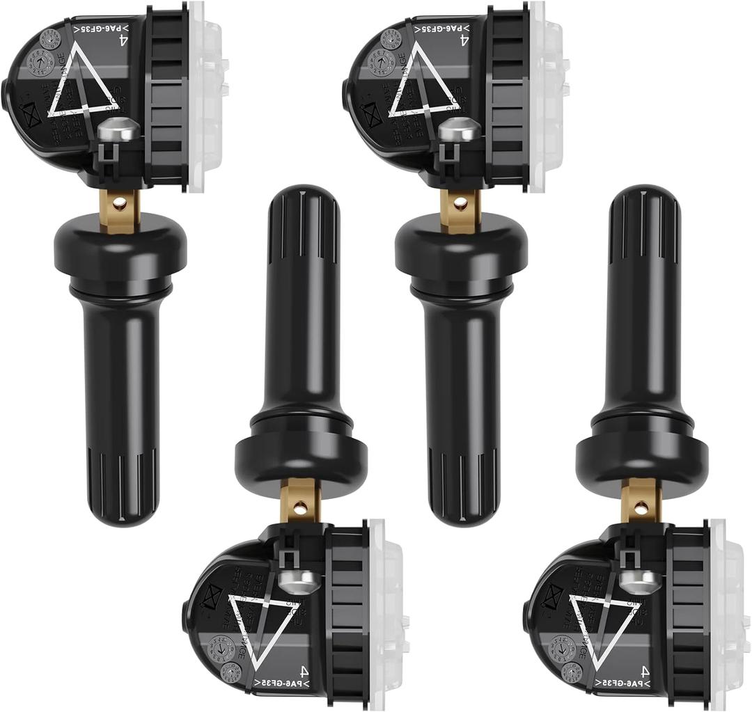 TPMS Sensor,GM 433Mhz Tire Pressure Monitor Sensor Compatible with Chevy, GMC, Cadillac & Buick - Camaro, Cruze, Malibu, Silverado, Sierra, Terrain, Yukon, Lacrosse-Replace#13598773 13516165-4 Pack