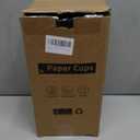 RACETOP 100 pack Disposable Coffee Cups with Lids 12 oz, Hot Paper Cups with Lids, To Go Cup with Lid (White)