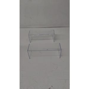 uxcell Shoes Display Stand Rack, 12"x4.5"x4" Acrylic Storage Shelf Holder Clear, 2 Pcs
