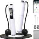 Cordless Gravity Jump Rope, Smart Jump Rope with Counter for Gym, Fat Burning & Calorie Burn, APP Data Analysis, Home Workout Equipment for Women Men