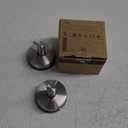 YOHOM Stainless Steel Vacuum Suction Cup Bathroom Shower Holders - Removable Towel Rack, Bathrobe and Loofah Hooks with Brushed Finish (Silver)