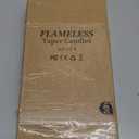 SHYMERY Flameless Advent Candles,Real Wax Battery Operated Electric LED Taper Candles with Remote Timer, Set of 4 Purple & Pink Flickering for Wreath Thanksgiving Christmas Outdoor Centerpieces