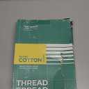 THREAD SPREAD 100% Organic Cotton Percale Flat Sheet King Size - 1 PC Flat Sheet, Ivory - Crisp, Cool and Strong Bed Linen, Top Sheets for Hot Sleepers, Luxury Breathable GOTS Certified Sheets