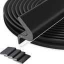40FT Kerf Door Weather Stripping Door Seal Strip for Door Frame Soundproofing Exterior Door Insulation Strip (with 4 Door Corner Seals)