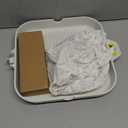 SENSARTE Nonstick Ceramic Grill Pan for Stove Tops, Square Grilling Pan with Pour Spouts, Non Toxic Durable Grill Skillet for All Stoves(Gas,Electric,Induction) PTFE,PFAS,PFOA Free, 12Inch (White)