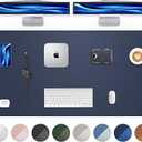 Large Desk Mat 55"x24" - Premium Non-Slip Desk Pad, Waterproof and Scratch-Resistant Office Desk Protector, Large Desk pad Workspace Mat for Home and Office(Midnight Blue)