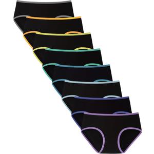 Girls Underwear for Teens Ages 8-16 Cotton Soft Girls Panties Pack of 8 (12-14 Years)