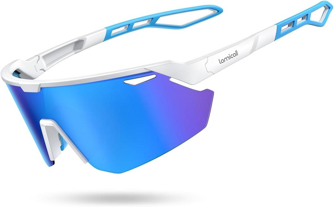 Lamicall 24g Polarized Sports Sunglasses for Men Women - UV400 Protection Sun Glasses for Baseball Running Cycling Driving