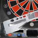 Electronic Dart Board LED Electric Digital Scoreboard Dart Boards for Adults with MDF Cabinet, up to 8 Players, 34 Games,355 Variations - 12 Soft Tip Darts & 100 Replacement tips - Great for Game Room